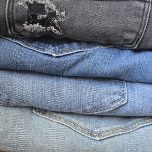 Stylish Women's Jeans in Black and Blue